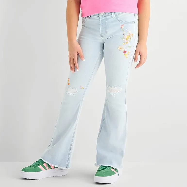 Vanilla Star Big Kid Girls Flare Leg Jean
