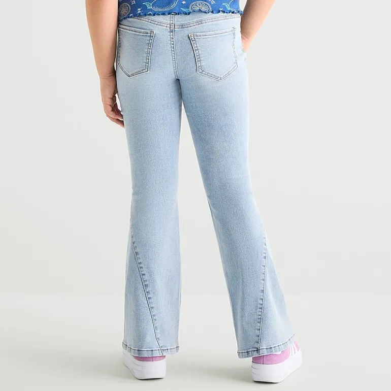Vanilla Star Big Kid Girls High Rise Flare Leg Jean