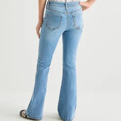 Vanilla Star Big Kid Girls Star Studded Flare Leg Jean