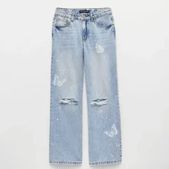 Vanilla Star Big Kid Girls Wide Leg Jean