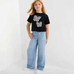 Vanilla Star Big Kid Girls Wide Leg Jean