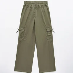 Vanilla Star Bow Big Kid Girls Wide Leg Cargo Pant