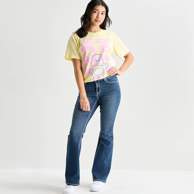 Vanilla Star Womens Juniors Mid Rise Bootcut Jean