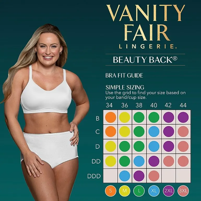 Vanity Fair® Beauty Back® Simple Sizing Wireless Bra - 72118