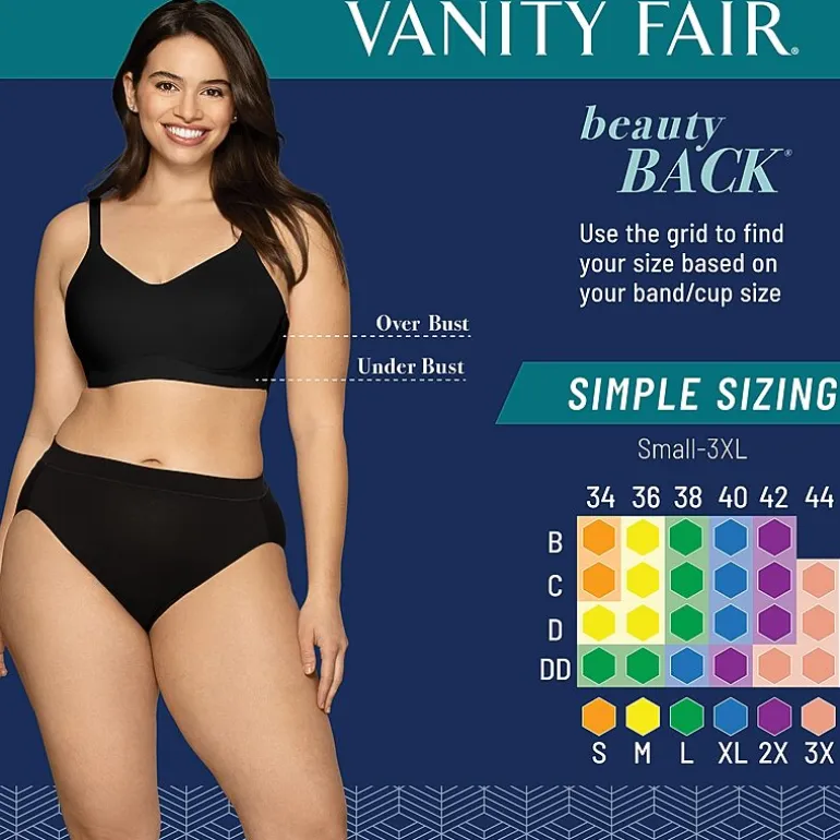 Vanity Fair® Beauty Back® Simple Sizing Wireless Bra - 72118