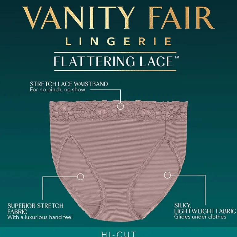Vanity Fair® Flattering Lace® Hi-Cut Panties - 13280