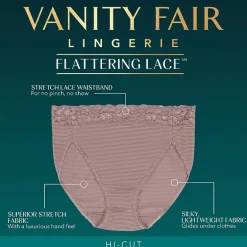 Vanity Fair® Flattering Lace® Hi-Cut Panties - 13280