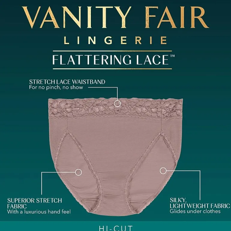 Vanity Fair® Flattering Lace® Hi-Cut Panties - 13280
