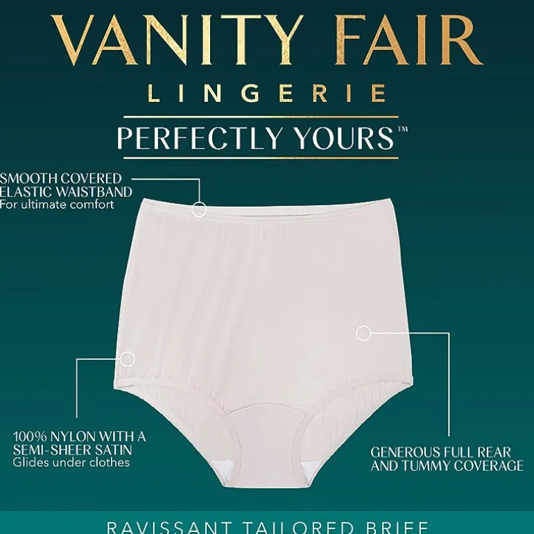 Vanity Fair® Perfectly Yours® Ravissant® Nylon 3 Pack Brief Panty - 15711