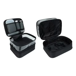 VERONA Clear Train Case Makeup Bag