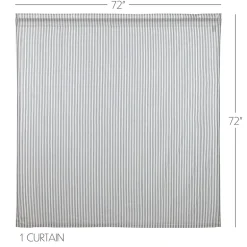 Vhc Brands Sawyer Mill Blue Ticking Shower Curtain