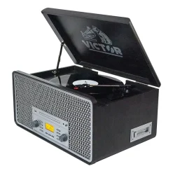 Victor monument 8-in-1 graphite wood music Turntable