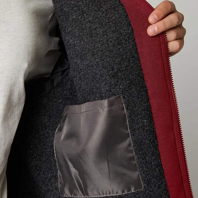 Victory Mens Fleece Hooded Midweight Jacket