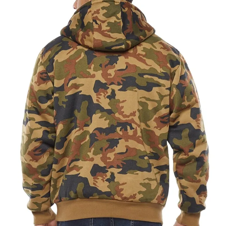 Victory Mens Fleece Hooded Midweight Jacket