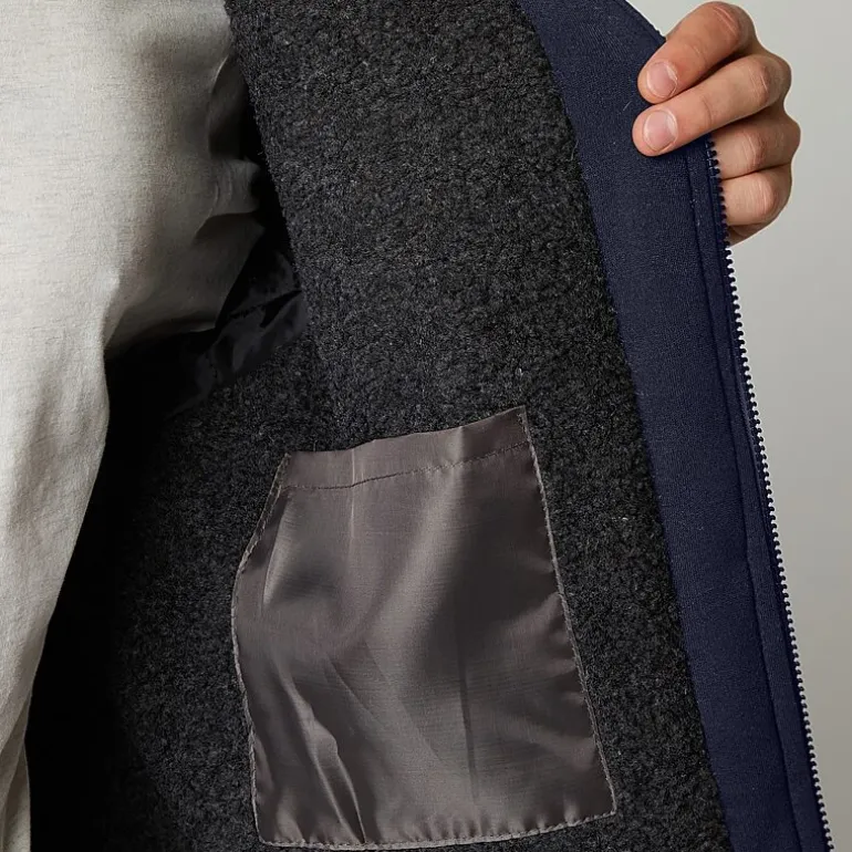 Victory Mens Fleece Hooded Midweight Jacket