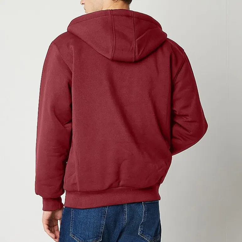 Victory Mens Fleece Hooded Midweight Jacket