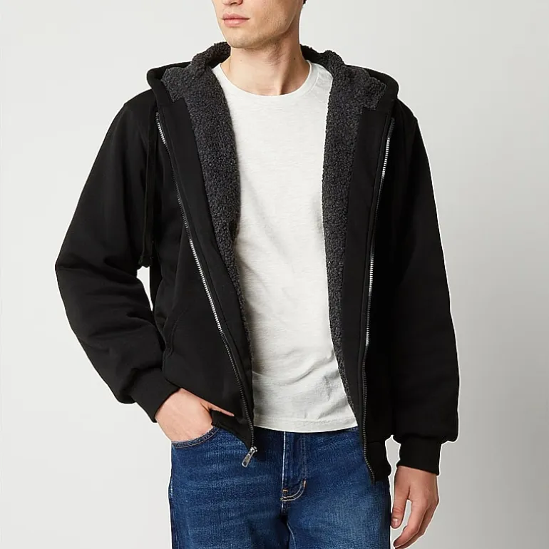 Victory Mens Fleece Hooded Midweight Jacket