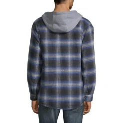 Victory Mens Hooded Midweight Shirt Jacket