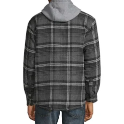 Victory Mens Hooded Midweight Shirt Jacket
