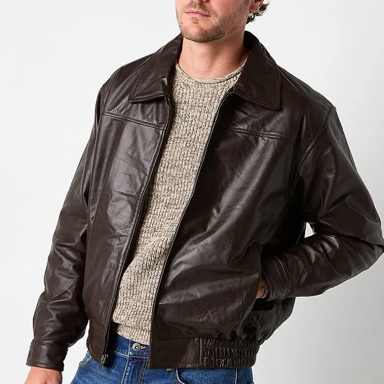 Victory Mens Leather Midweight Jacket