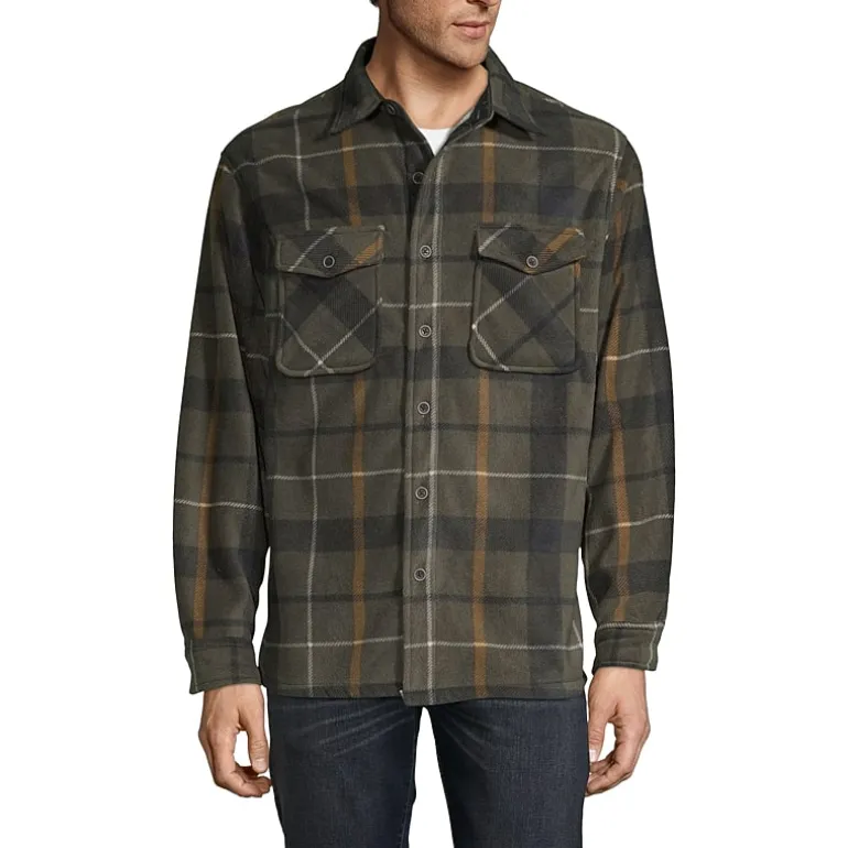 Victory Sherpa Lined Fleece Shirt Jacket