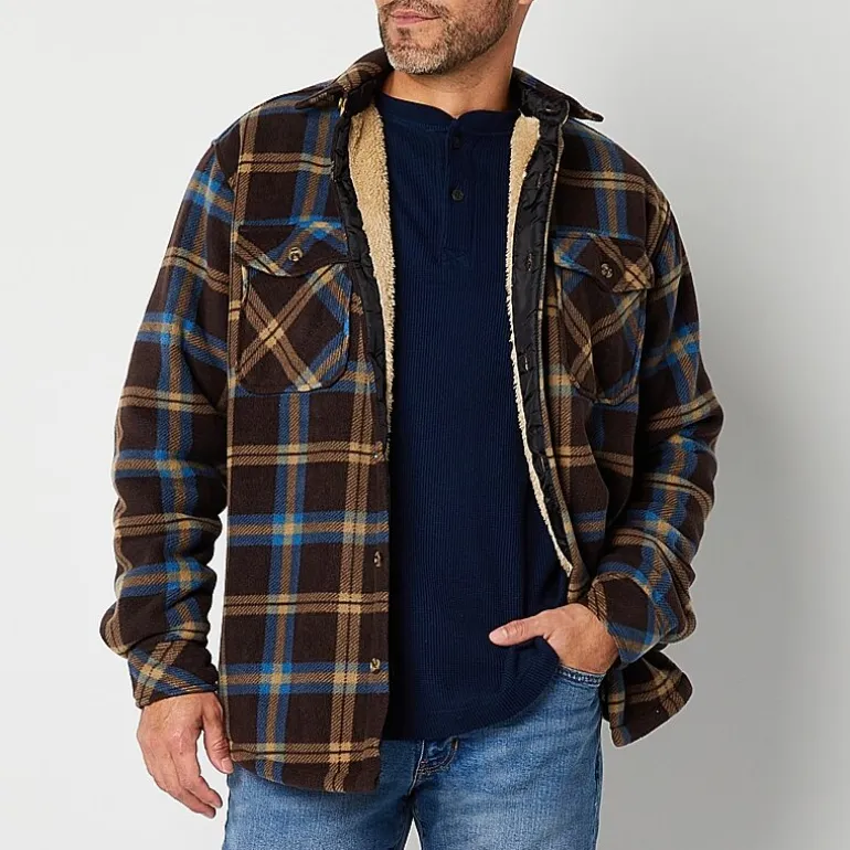Victory Sherpa Lined Fleece Shirt Jacket