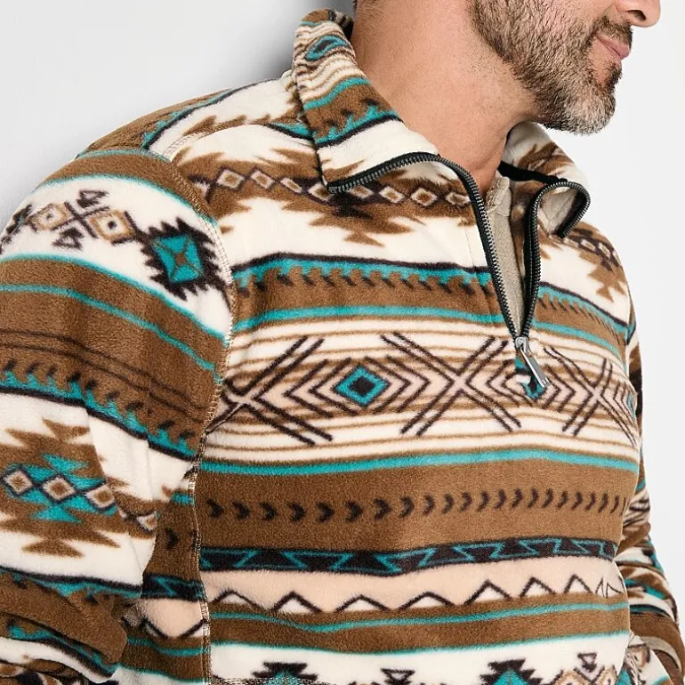 Victory 1/4 Zip Mens Fleece Lightweight Jacket