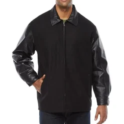 Vintage Leather Mens Big Leather Heavyweight Varsity Jacket