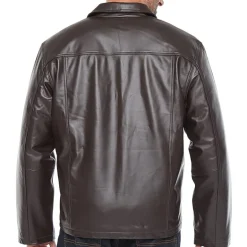 Vintage Leather Mens Big Leather Midweight Jacket
