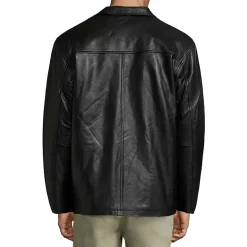 Vintage Leather Mens Big & Tall Lambskin Jacket with Zip Out Lining