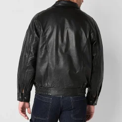 Vintage Leather Mens Midweight Bomber Jacket
