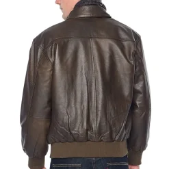 Vintage Leather Nappa Aviator Jacket with Zip Out Lining