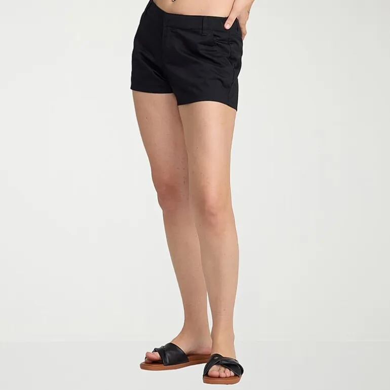 VOLCOM Juniors Womens Mid Rise Juniors Shortie Short