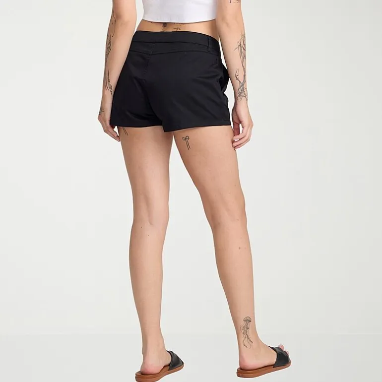 VOLCOM Juniors Womens Mid Rise Juniors Shortie Short
