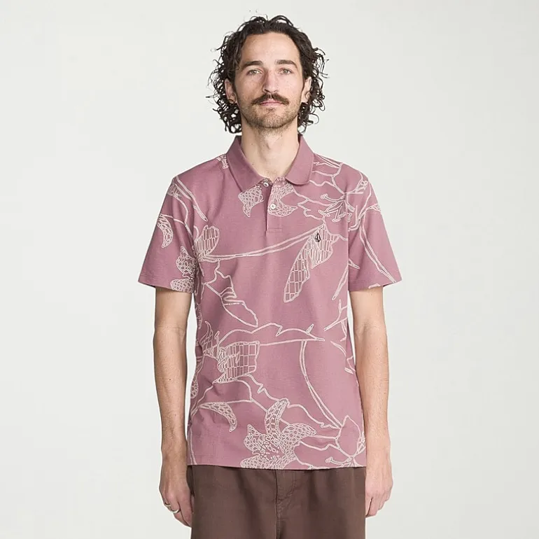 VOLCOM Mens Regular Fit Short Sleeve Polo Shirt