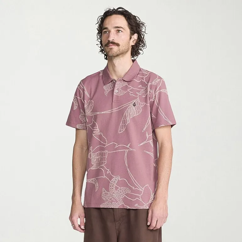 VOLCOM Mens Regular Fit Short Sleeve Polo Shirt