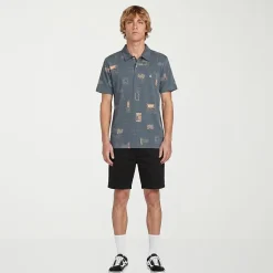 VOLCOM Mens Regular Fit Short Sleeve Polo Shirt