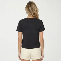 VOLCOM Womens Juniors Crew Neck Short Sleeve Regular Fit Graphic T-Shirt