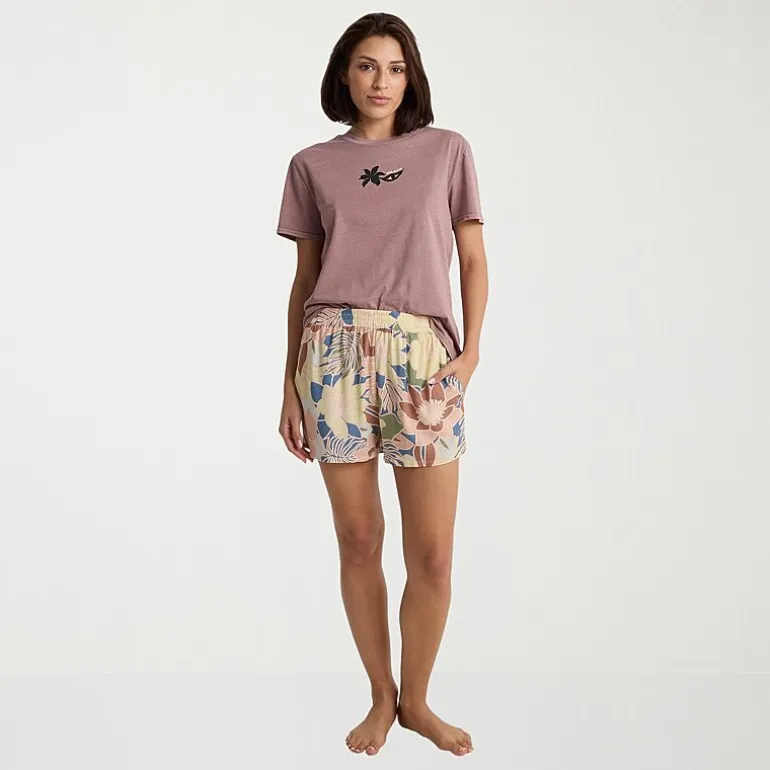 VOLCOM Womens Mid Rise Juniors Pull-On Short