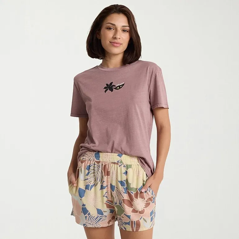 VOLCOM Womens Mid Rise Juniors Pull-On Short