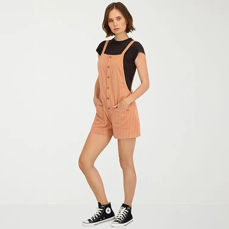 VOLCOM Womens Sleeveless Juniors Romper