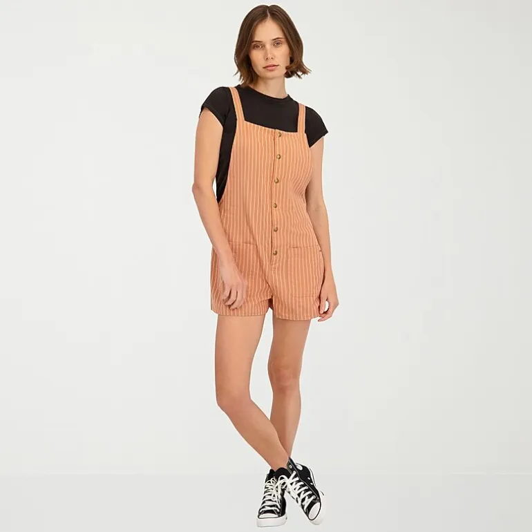 VOLCOM Womens Sleeveless Juniors Romper