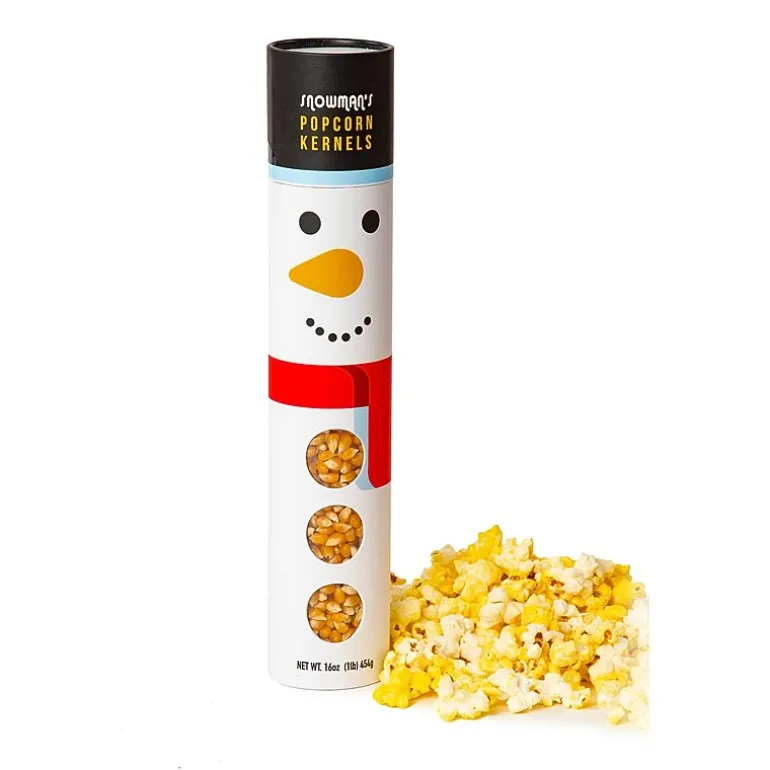 Wabash Valley Farms Seasoned Snowman Popcorn Food Set