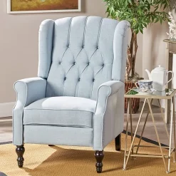 Walter Tufted Roll-Arm Recliner