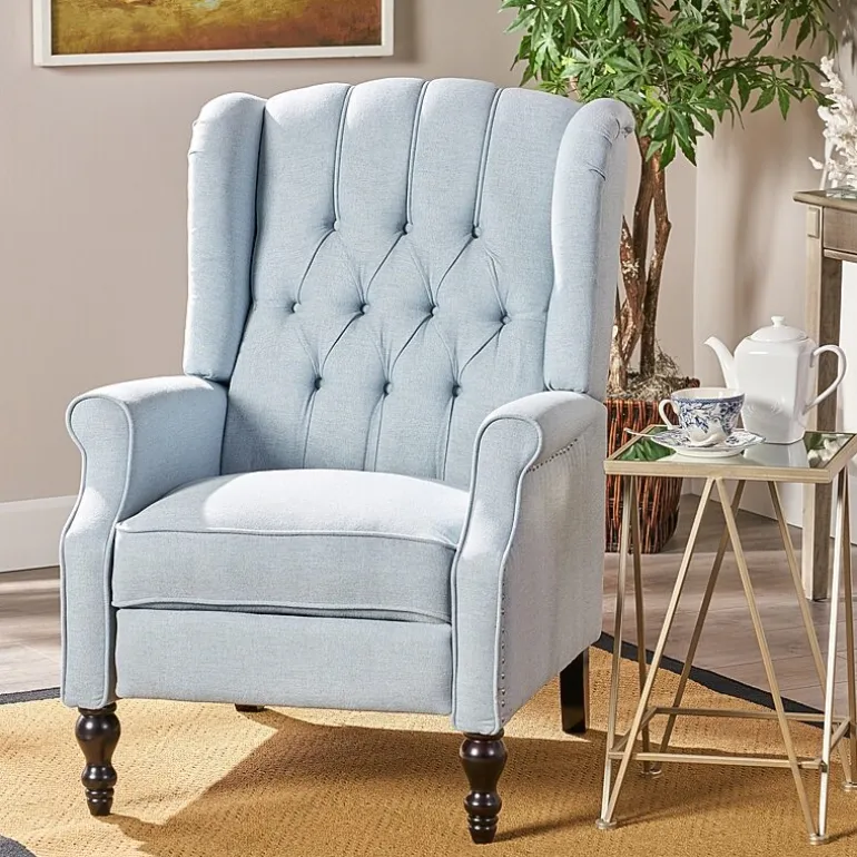 Walter Tufted Roll-Arm Recliner