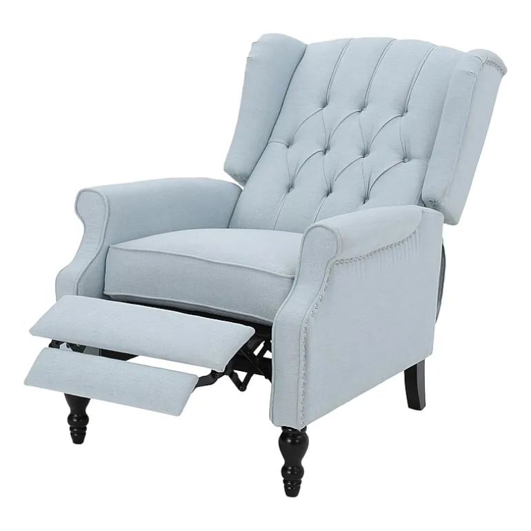 Walter Tufted Roll-Arm Recliner
