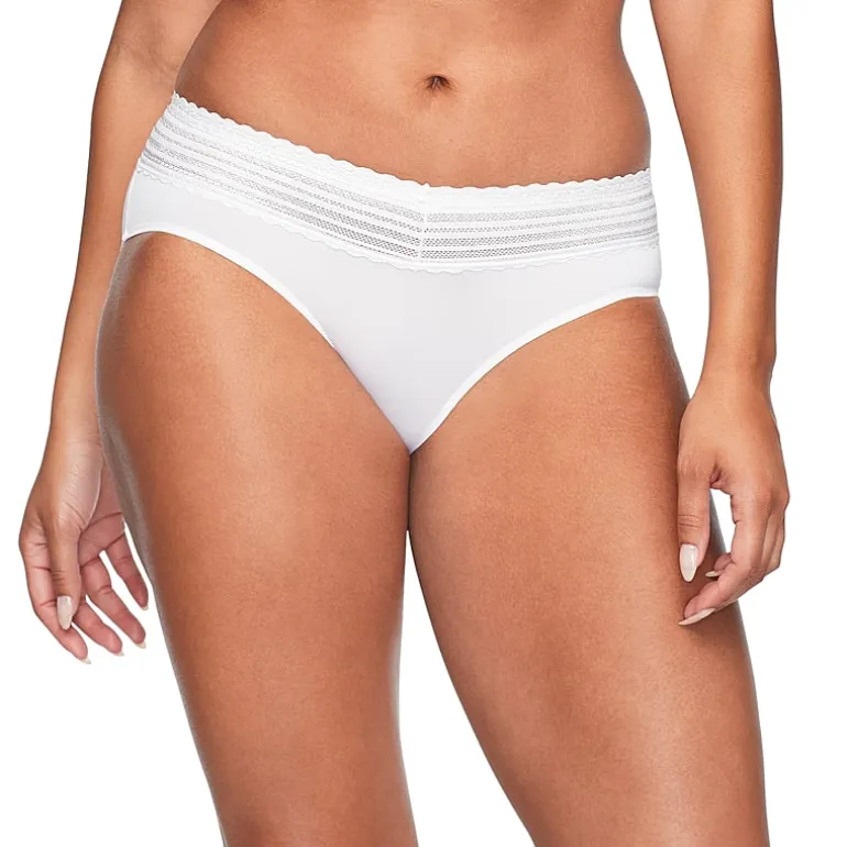 Warners® No Pinching, No Problems® Dig-Free Comfort Waist with Lace Microfiber Hipster 5609J