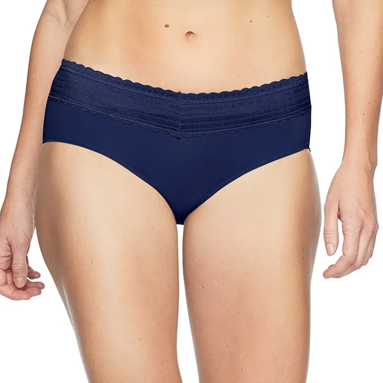 Warners® No Pinching, No Problems® Dig-Free Comfort Waist with Lace Microfiber Hipster 5609J