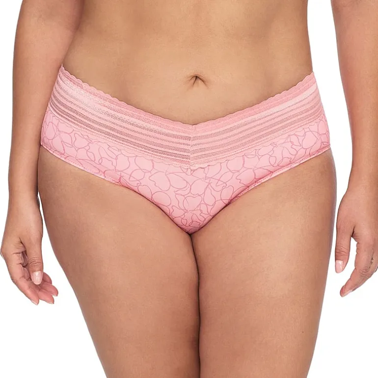 Warners® No Pinching, No Problems® Dig-Free Comfort Waist with Lace Microfiber Hipster 5609J