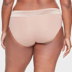 Warners® No Pinching, No Problems® Dig-Free Comfort Waist with Lace Microfiber Hipster 5609J